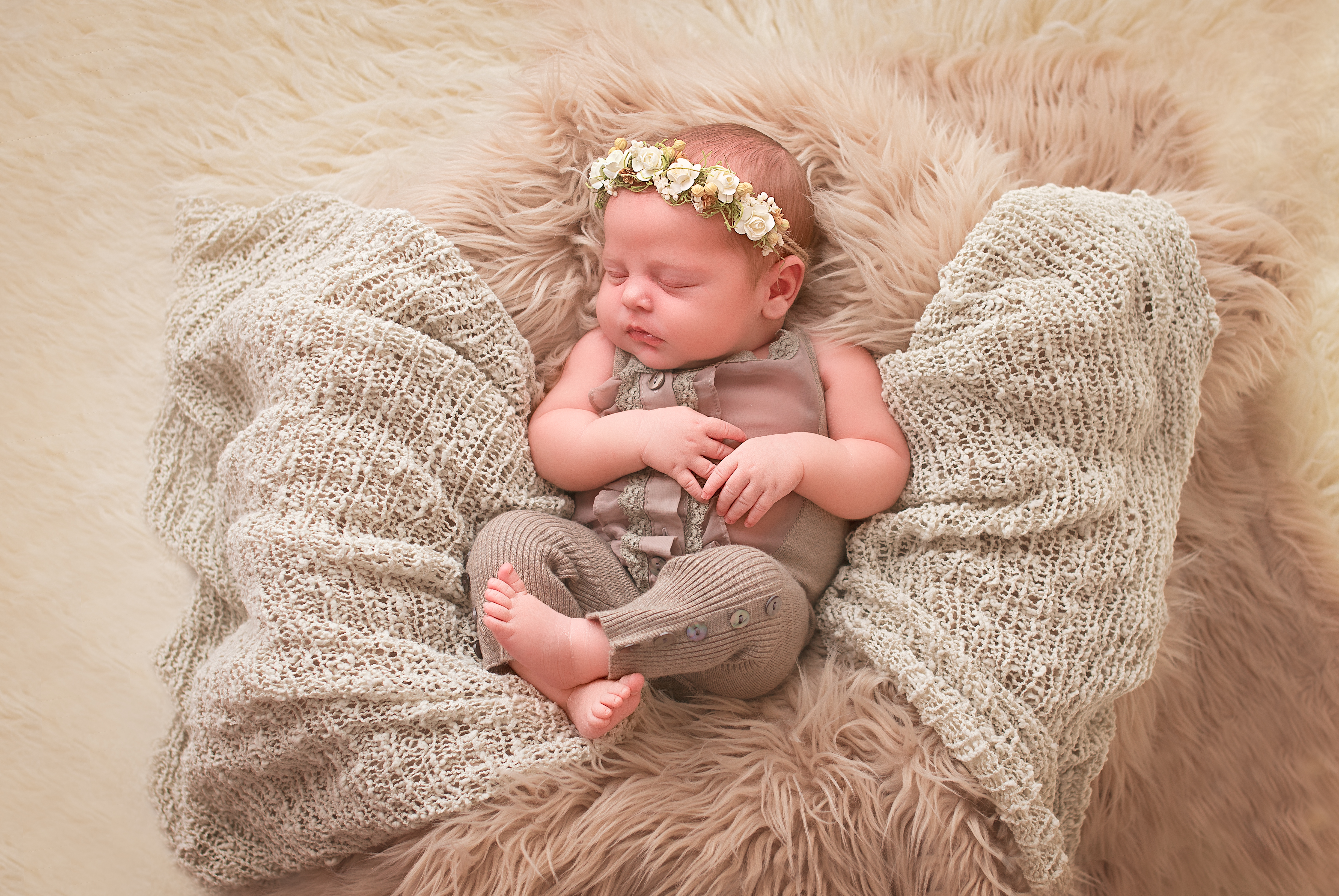 Sleeping Newborn - Baby Whispers Photography Royston, Herts