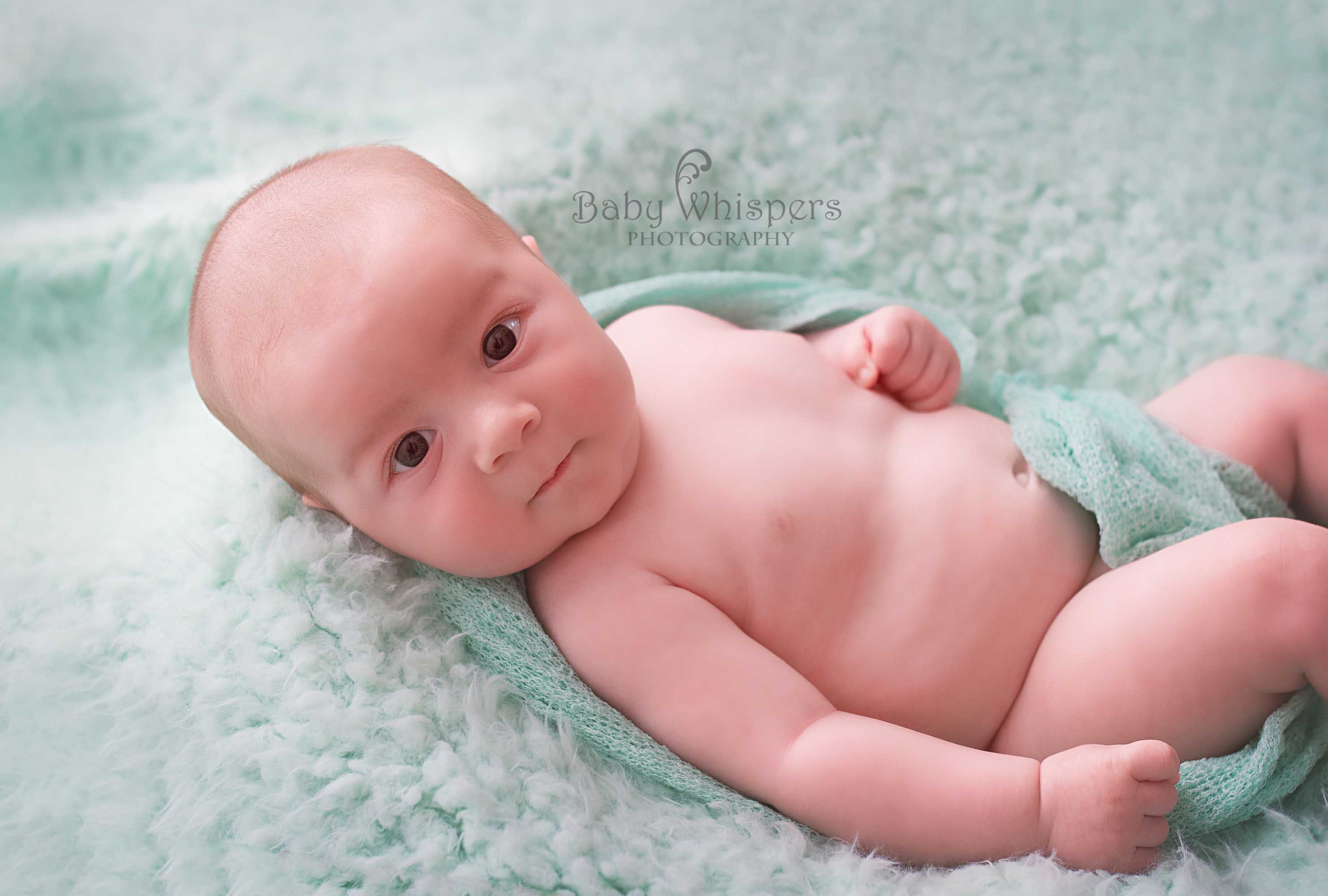 Smiley Newborn Photo - Baby Whispers Photography Royston Cambridge