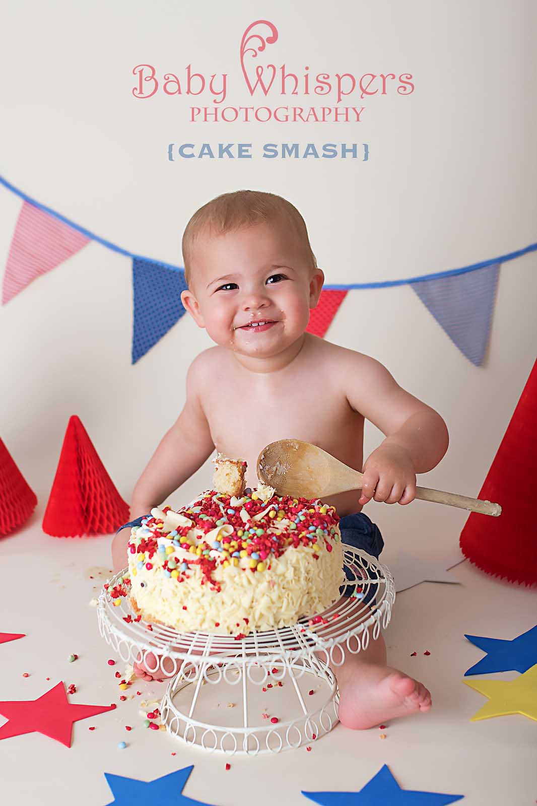 Baby Cake Smash - Baby Whispers Photography Royston Herts